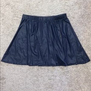 Navy skater skirt